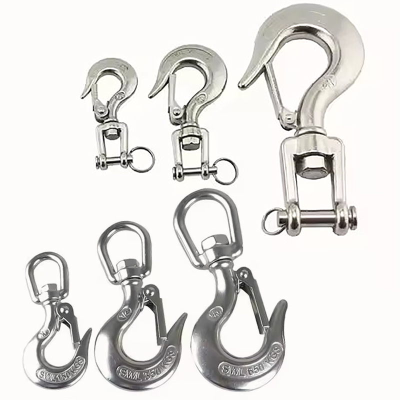 Hook Eye Fastener - Prata 304 aço inoxidável tipo americano