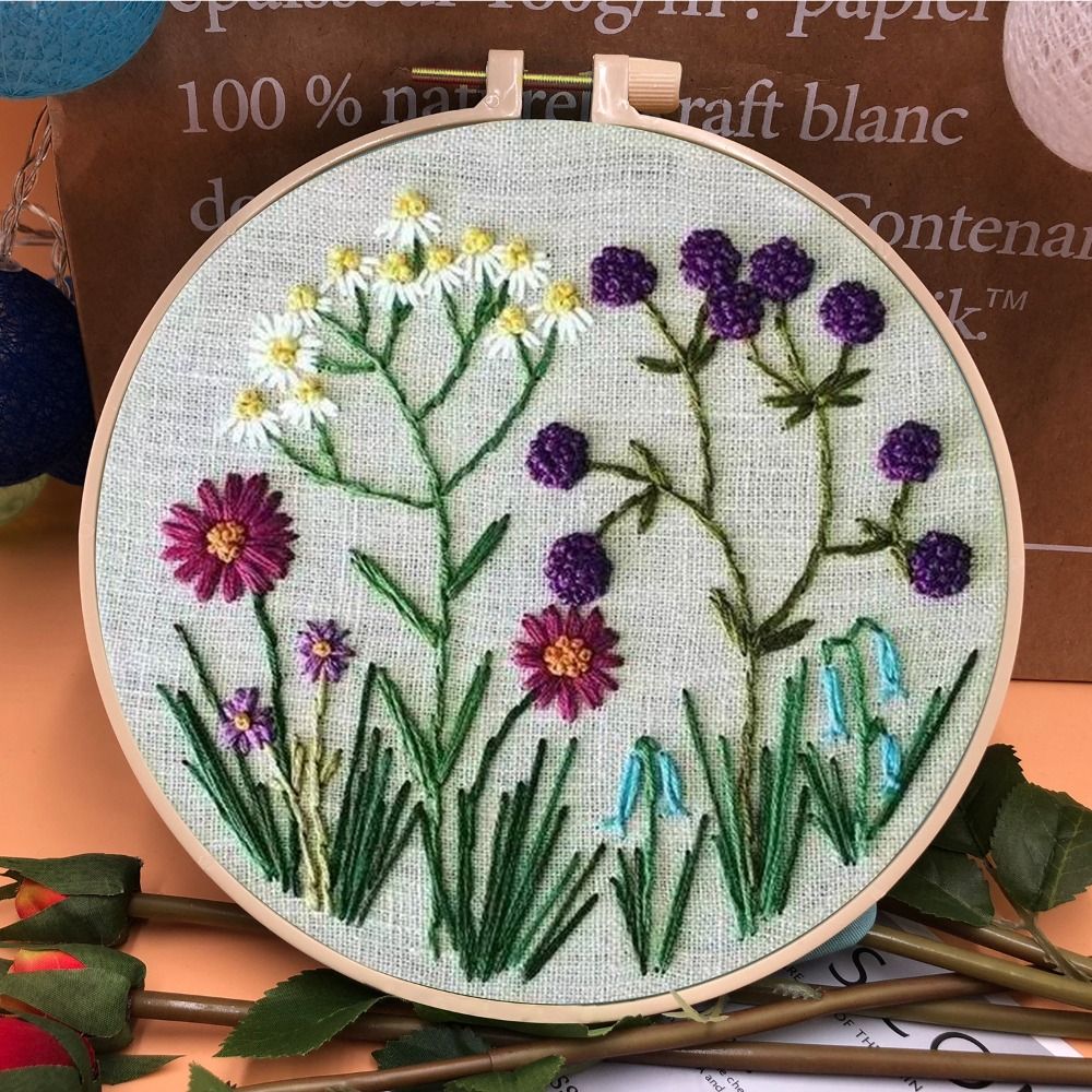 Textile Sewing Patterns - Padrão de flor diy kits de