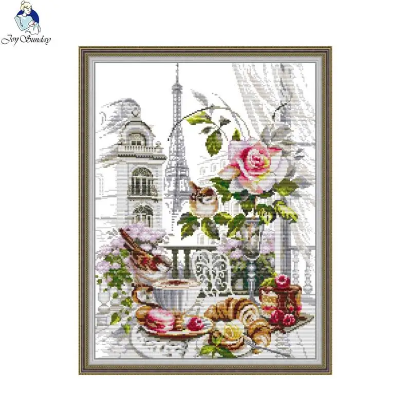 Textile Sewing Patterns - Alegria domingo impressão ponto cruz kit