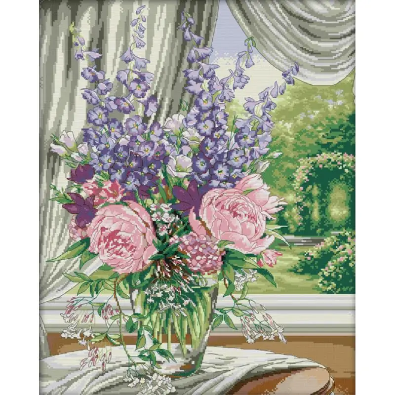 Padrões Floral Ponto Cruz Kit  - Textile Sewing Patterns avaliação e preço