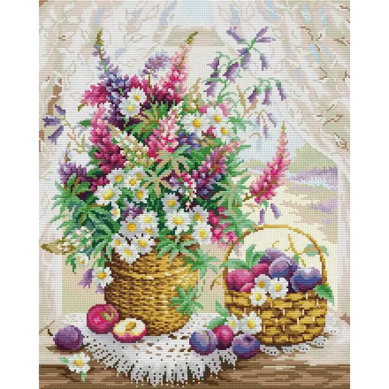 Padrões Floral Ponto Cruz Kit  - Textile Sewing Patterns avaliação e preço