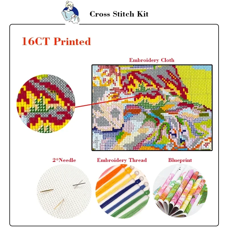 Kit de Ponto Cruz JoySunday co - Textile Sewing Patterns avaliação e preço