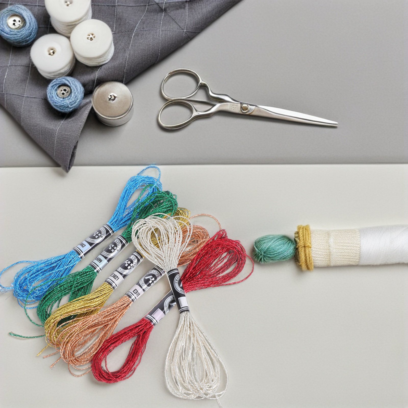 Conjunto de 6 Fios de Bordado  - Embroidery Floss Thread avaliação e preço