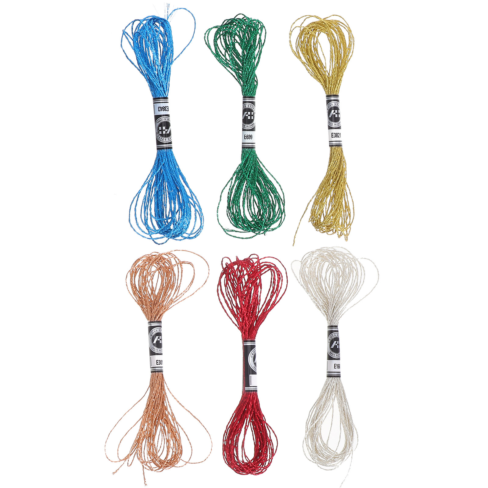 Conjunto de 6 Fios de Bordado  - Embroidery Floss Thread avaliação e preço