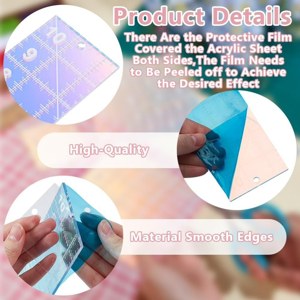 2 pçs acolchoado modelo acríli - Textile Sewing Patterns avaliação e preço