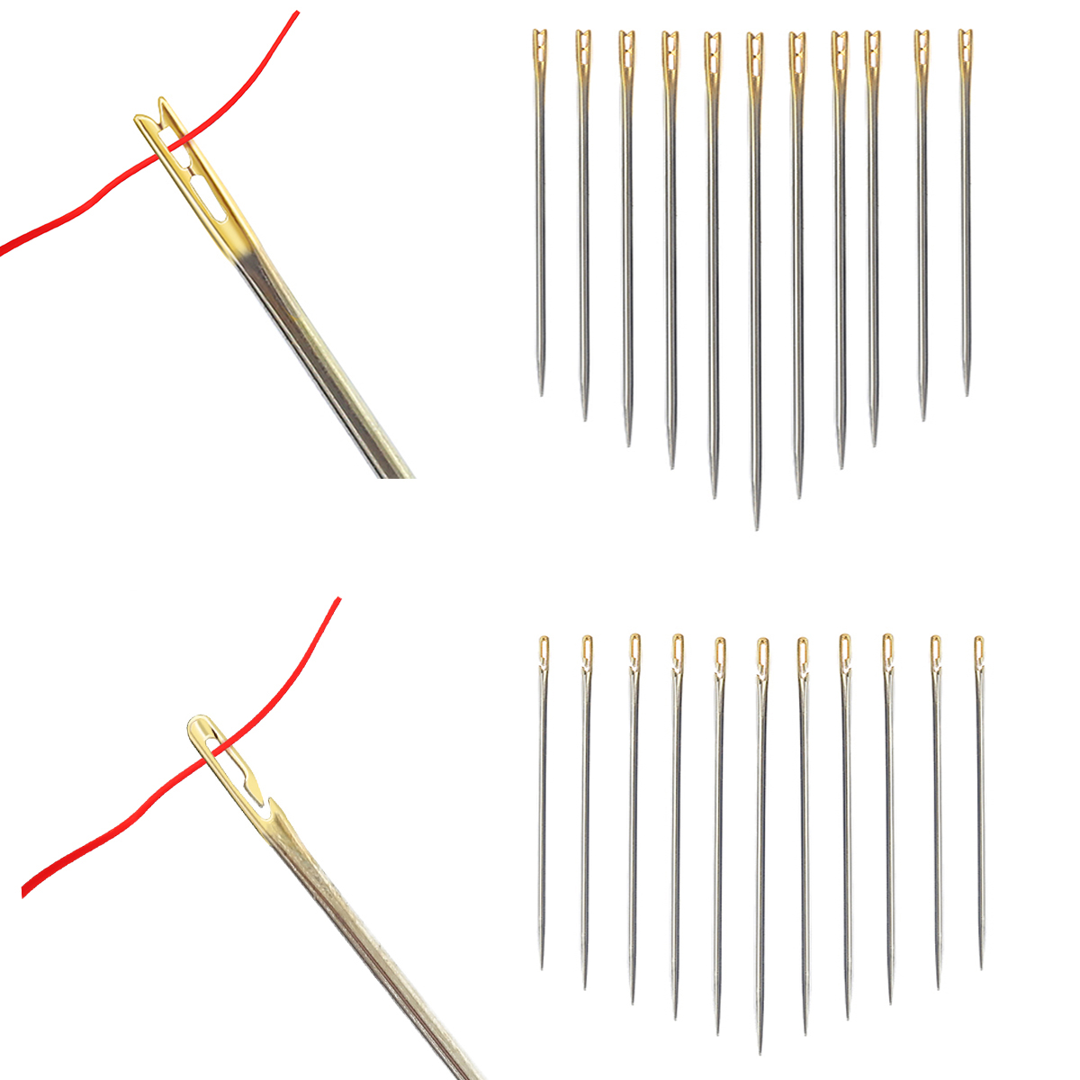 Agulhas de costura cega de aço - Embroidery Floss Thread avaliação e preço