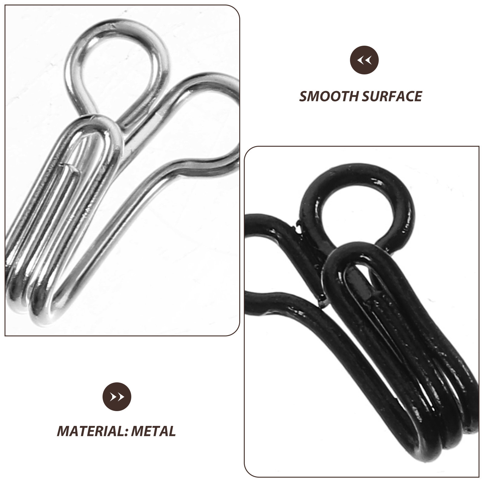 50 Peças de Fechos de Metal pa - Hook Eye Fastener avaliação e preço