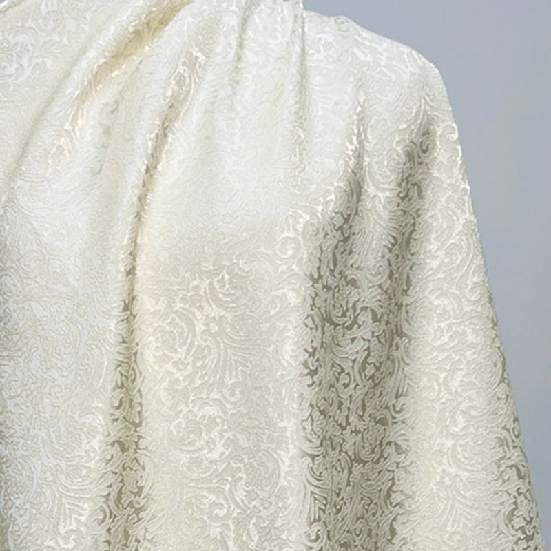 Brocado jacquard damasco bege  - Textile Sewing Patterns avaliação e preço