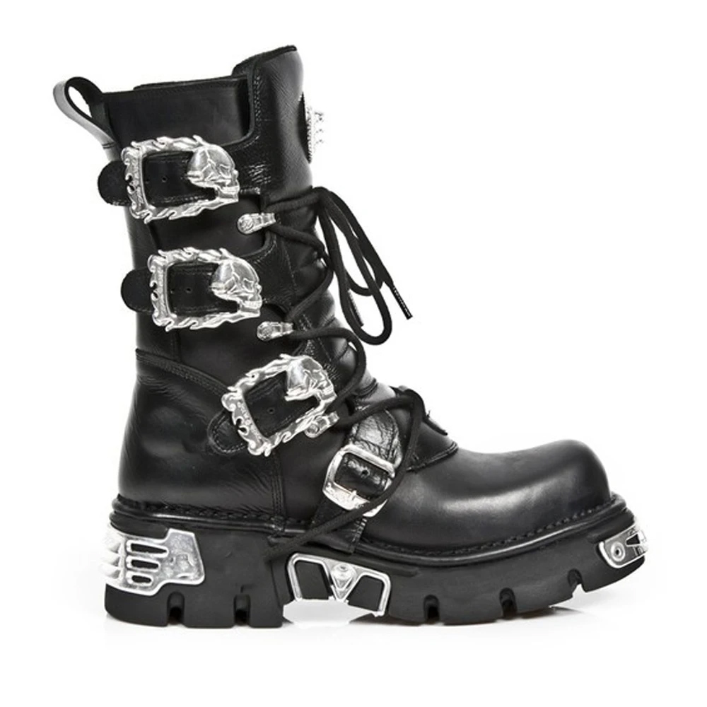 Novas Botas Masculinas Punk pa - Sewing Zipper avaliação e preço
