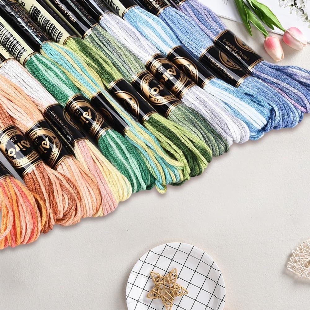 12 Meadas de Linha de Bordar p - Embroidery Floss Thread avaliação e preço
