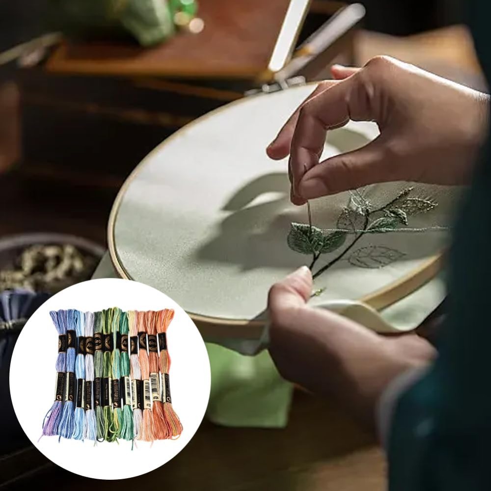 12 Meadas de Linha de Bordar p - Embroidery Floss Thread avaliação e preço