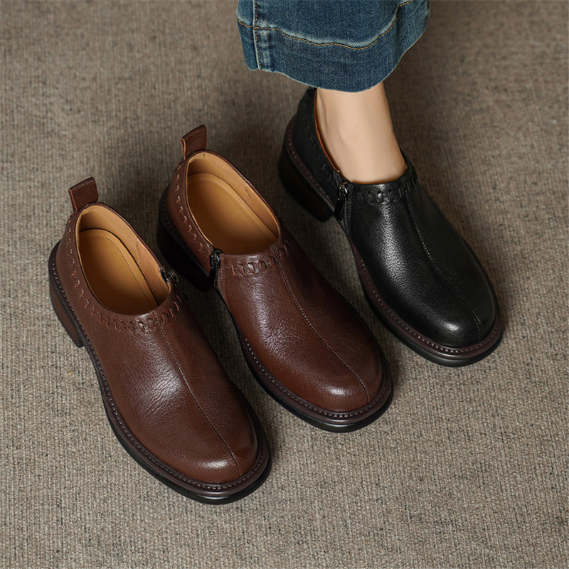 Novos Sapatos Femininos de Cou - Sewing Zipper avaliação e preço