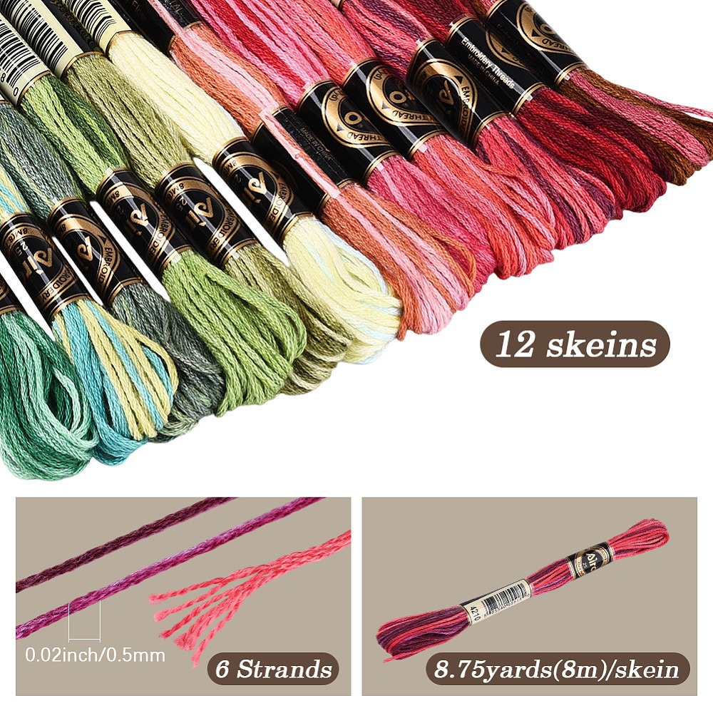 105 Jardas de Linha de Bordado - Embroidery Floss Thread avaliação e preço