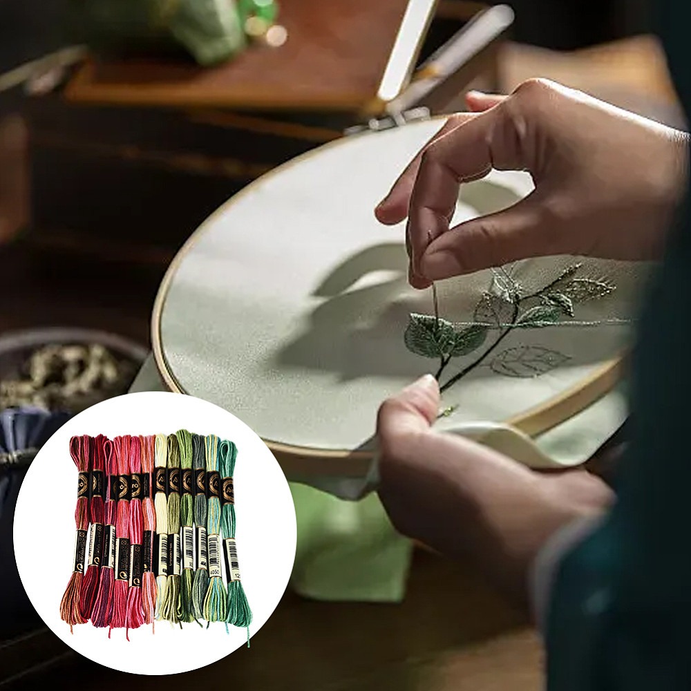 105 Jardas de Linha de Bordado - Embroidery Floss Thread avaliação e preço