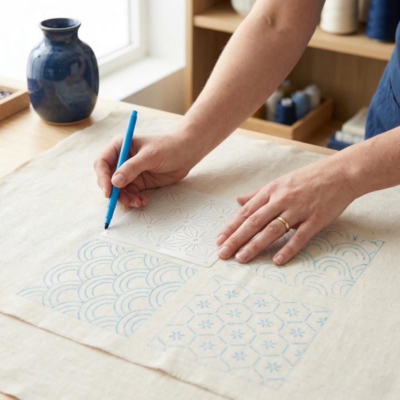 Conjunto de Estênceis para Bor - Textile Sewing Patterns avaliação e preço