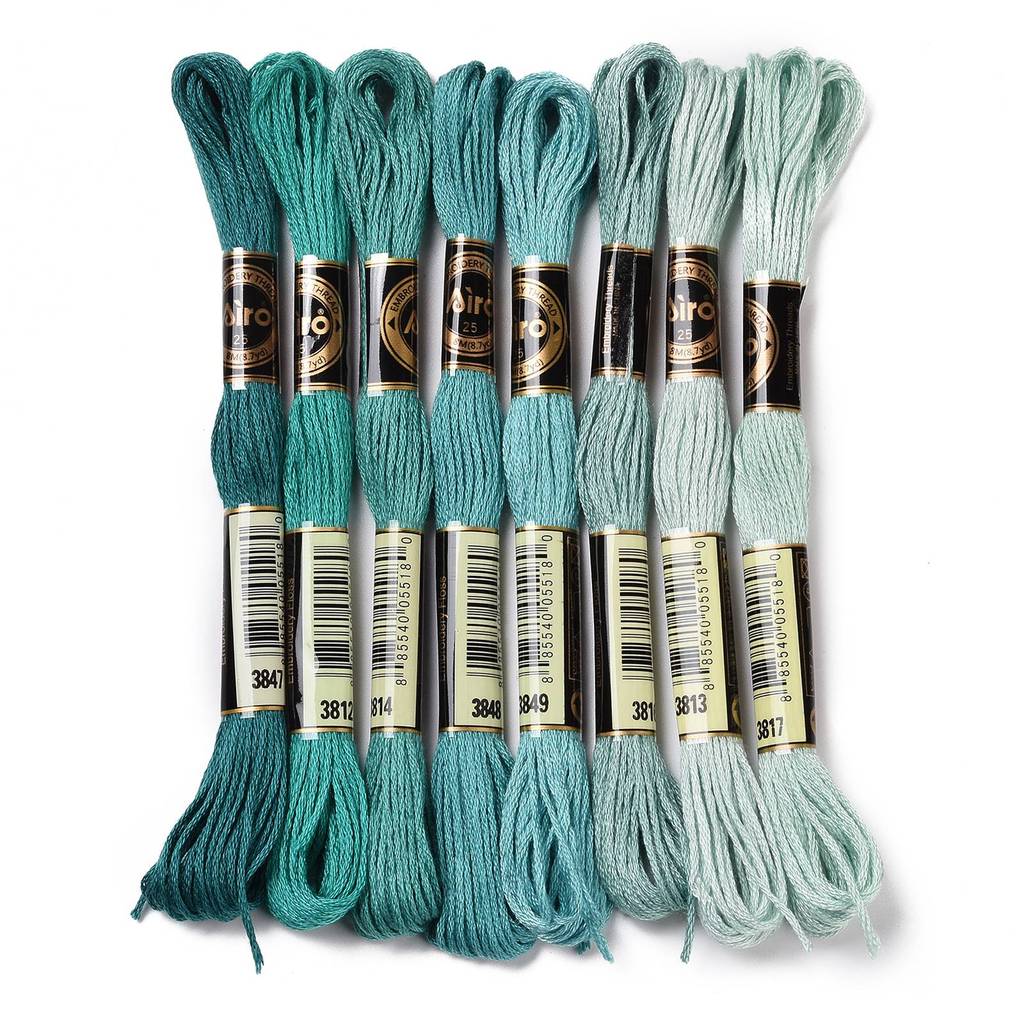1 Conjunto com 8 Meadas de Lin - Embroidery Floss Thread avaliação e preço