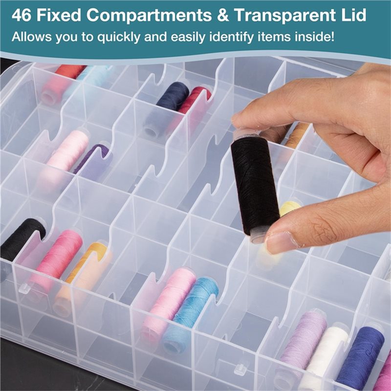 Organizador de costura com 46  - Embroidery Floss Thread avaliação e preço