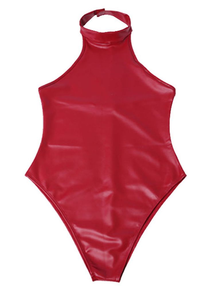 PU Couro Backless Látex Bodysu - Sewing Latex avaliação e preço